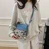 Vintage Butterfly Printing Denim Bag Crossbody Bag