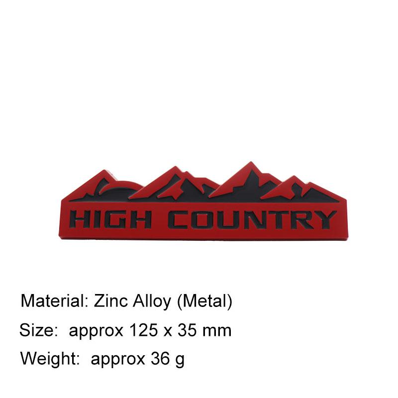 3D HIGH COUNTRY Snow Mountain For SUV Off Road car Hood Fender trunk Rear Decal Emblem Badge Sticker