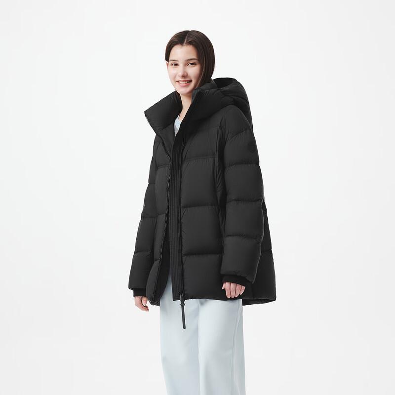 Tanboer Women's Mid-Length Hooded Down Jacket TB5530582Z