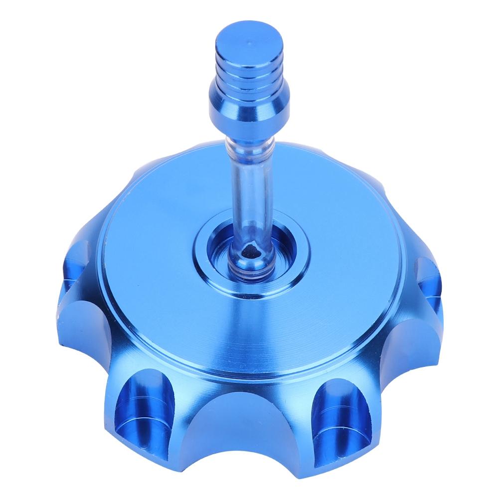 Motorcycle CNC Aluminum Gas Fuel Tank Cover Cap For 50cc 160cc Pit Dirt Motor Bike (Blue)