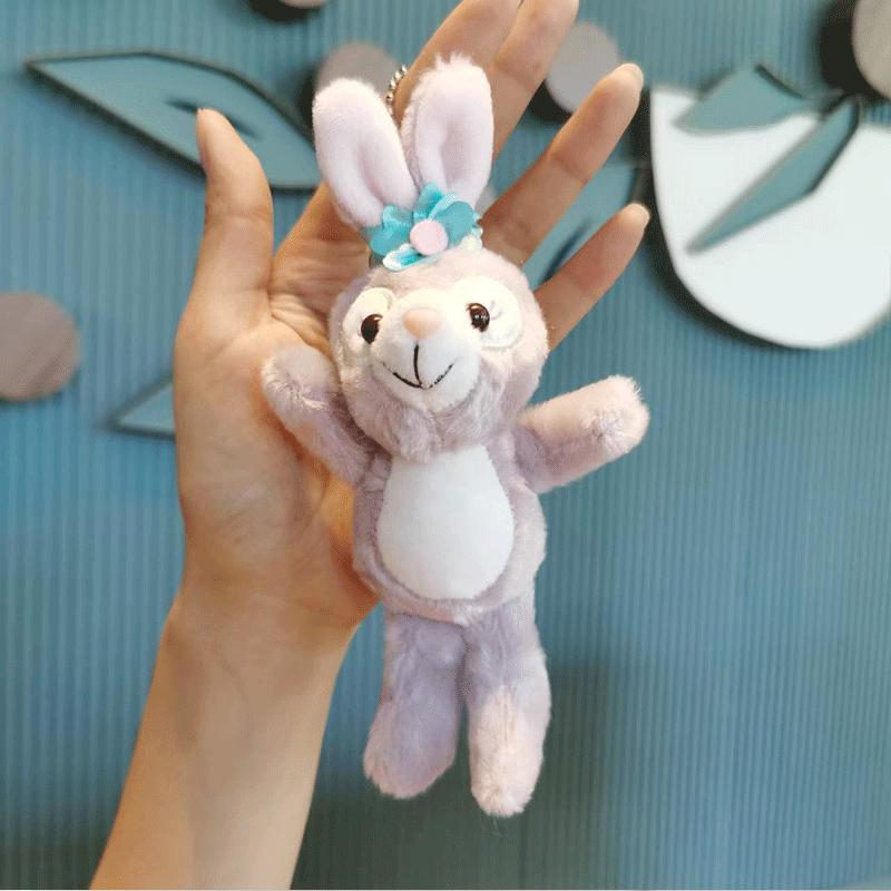 Adorable Bunny Plush Keychain Cartoon Doll Backpack Charm Cake Gift Bouquet