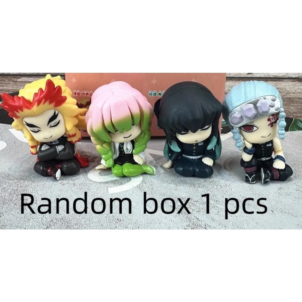 Neu auf Lager Dämon Schulter an Schulter Sitzende Haltung Blind Box Kawaii Kamado Actionfigur Schreibtischdekoration Überraschungsgeschenke für Fans