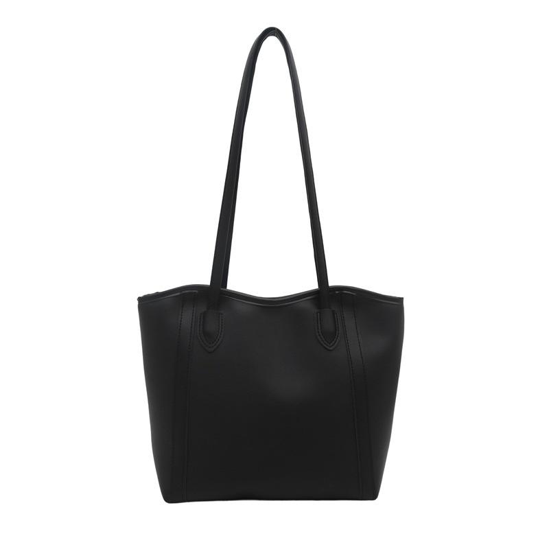 Slack Simple Contrasting Color Big Bag Women's 2025 New Popular Shoulder Bag Large Capacity Elegant Tote Bag