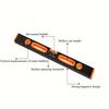 Level Tool,Mechanical Level, Bubble Vials Ruler, Aluminum Alloy Leveler Tool Shock-Resistant for Measuring Plumbing