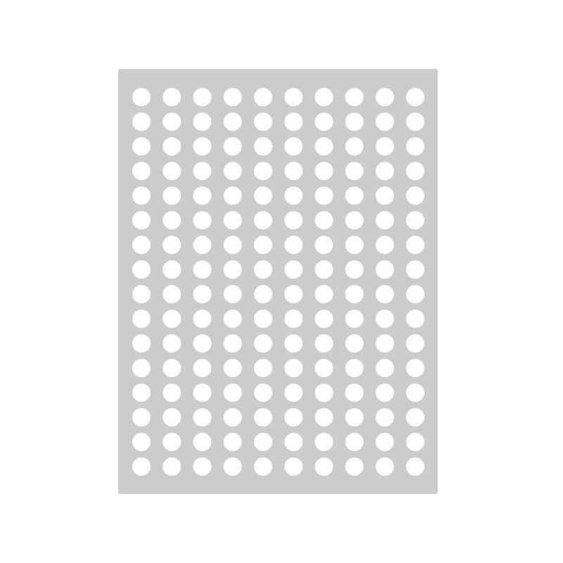 10 Colors Mixed Polka Dot Round Label Stickers: Small & Large, Red, Yellow, Blue, Green, Pink, White, Black, Orange