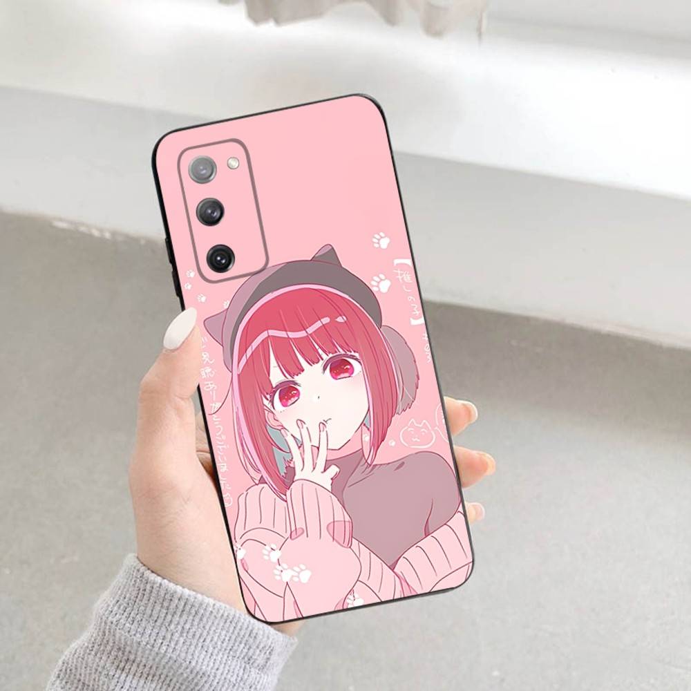 Чехол для телефона Oshi no Ko K-Kana Arima для Samsung S 25,24,23,22,30,21,10,9,Ultra,Plus,Lite,FE,4,5 G Мягкий черный чехол Samsung S25ULTRA