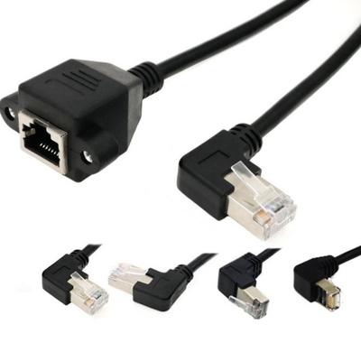 LAN Network Male To Female Panel Mount Extension Cable Network Wire RJ45 Cable Ethernet LAN Cord