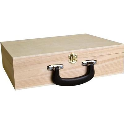Wooden Suitcase - 33 X 27 X 9 Cm