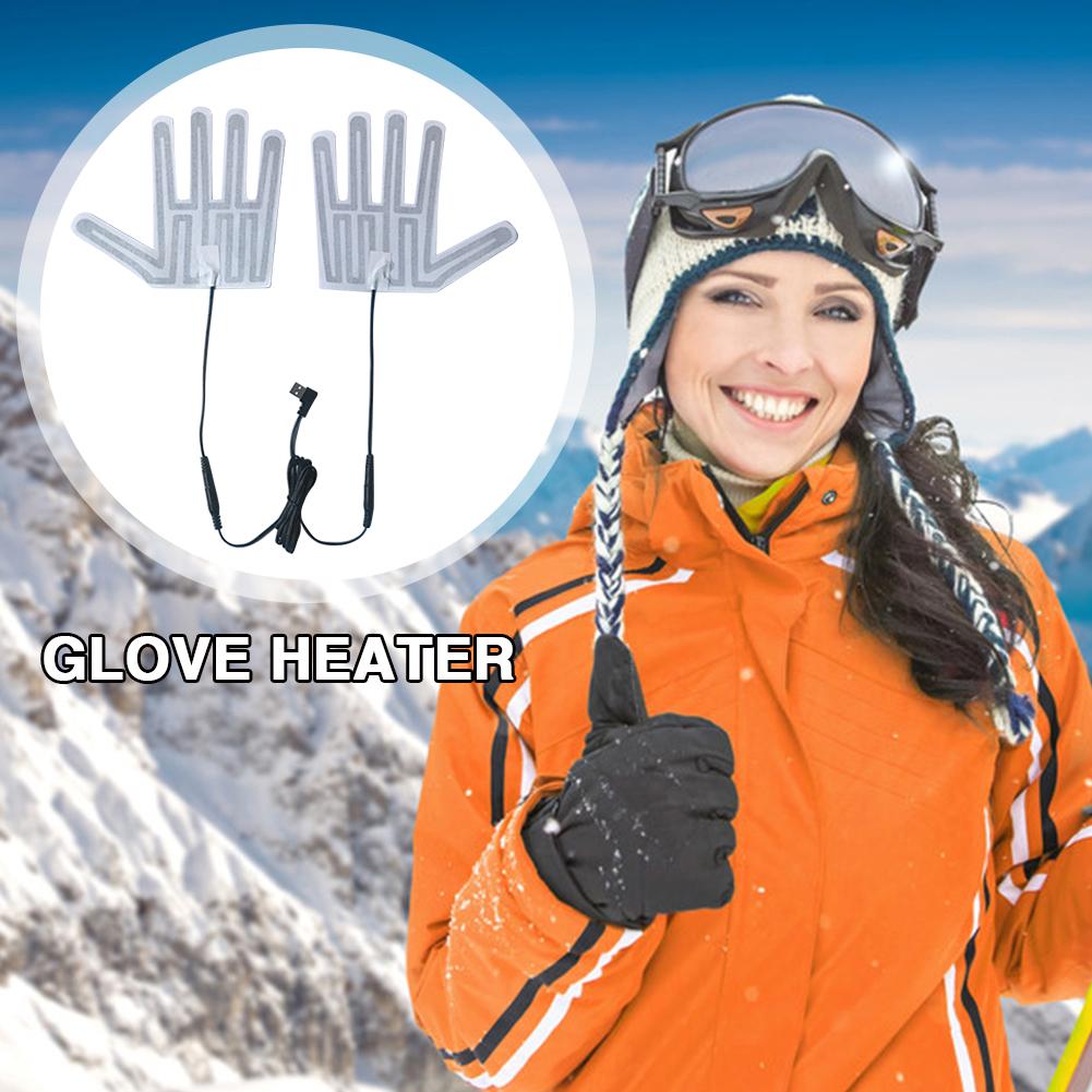 USB Heizhandschuhe Pads Winter Elektrische Beheizte Handschuhe Pad 5V Warmer Heizer Schuhe Handschuhe Laken Outdoor Skihandschuhe Heizpad