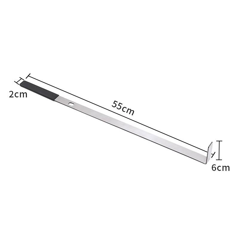 Stainless Steel Shelf Stocking Ruler for Beverages & Snacks