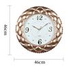 46CM Wall Clock Living Room Decoration Living Room Decoration Diamond Hot Stamping Silver Simple Wall Clock Light Luxury Personalized Clock