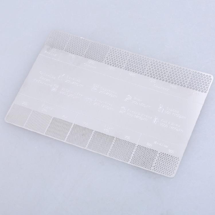 Coffee Powder Grinding Thickness Reference Comparison Card Grinder Grinding Powder Thickness Comparison Scale for Coffee