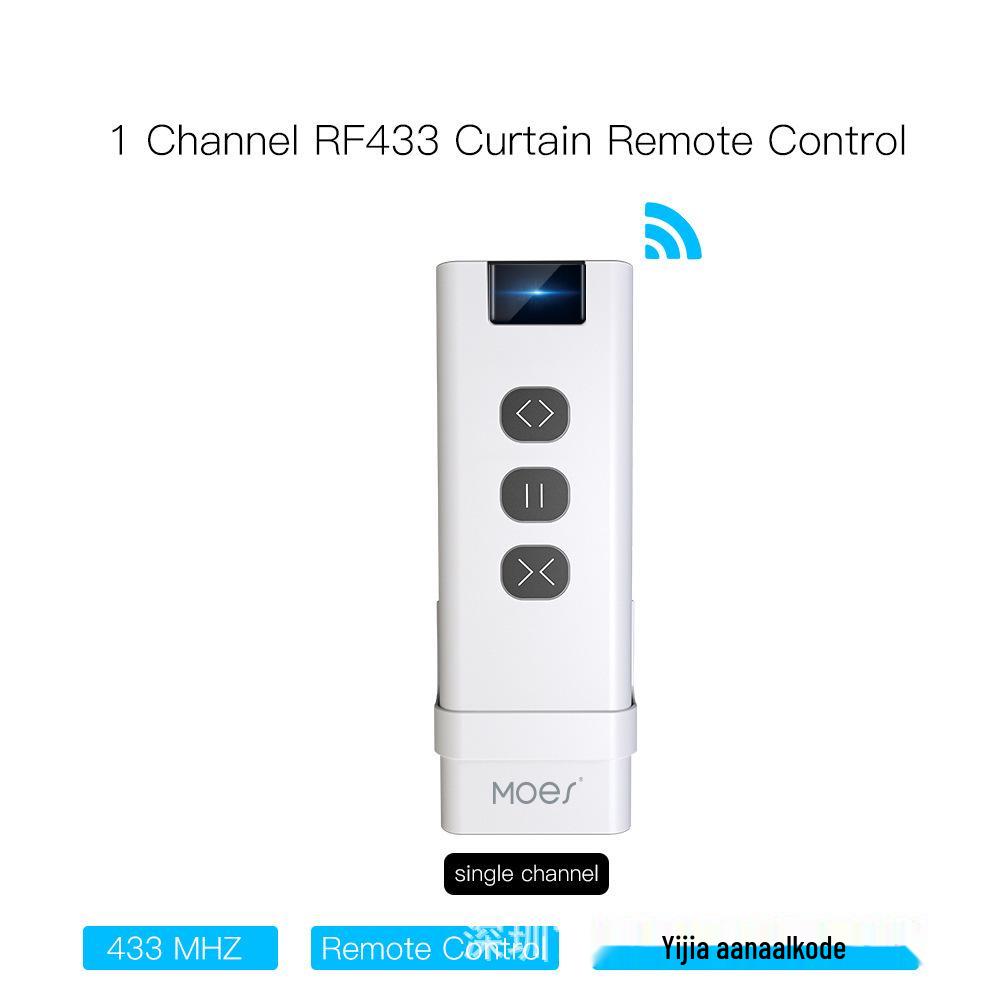 Graffiti Smart WiFi Curtain Switch: RF Module, App-Controlled, Alexa Compatible, Zero Fire On/Off with Timer.