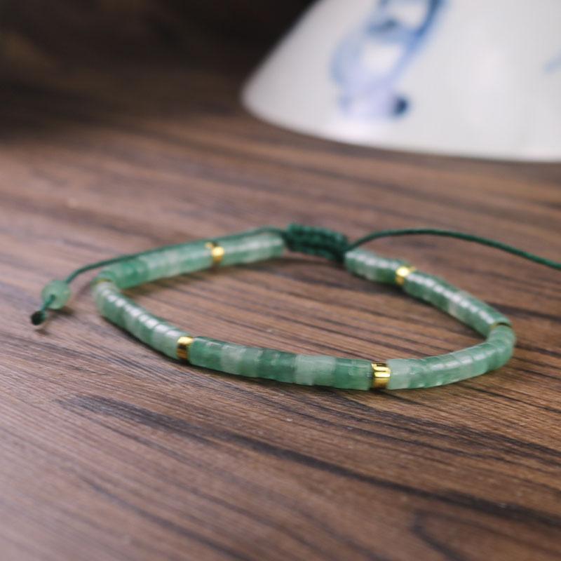 Aventurine Handmade 4mm Tibetan Beads Healing Calming Minimalist Women Bracelet