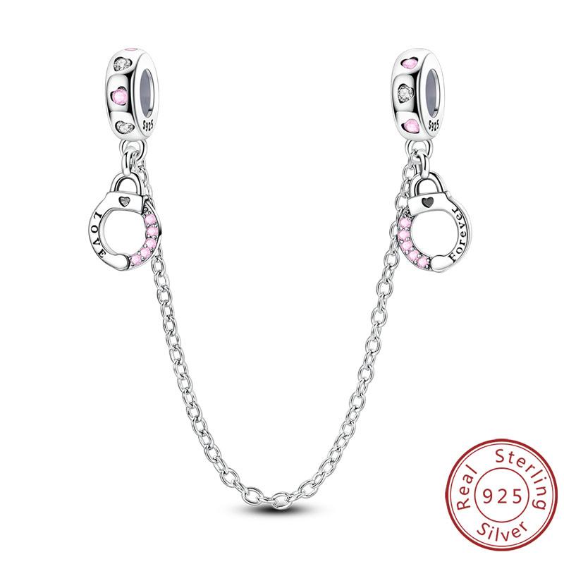 Charms Copper Love Bow Four-Leaf Clover Heart Rose Panda Cat Charms Beads Pendant Fit Original Bracelet Diy Jewelry