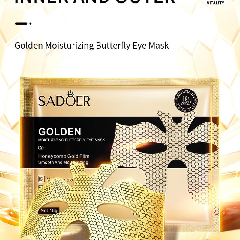 Golden Butterfly Eye Mask SADOER Eye Mask 15g Moisturizing Tablets