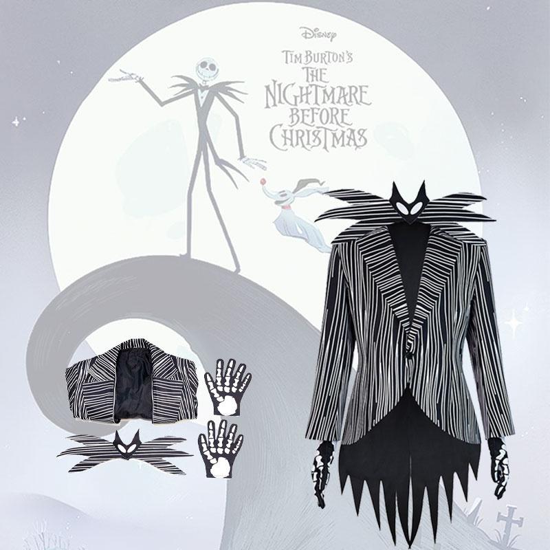 Jack Skellington Cosplay Costume For Men And Women, Perfect For Halloween And Christmas Parties, Xs-xxxl Sizes Available