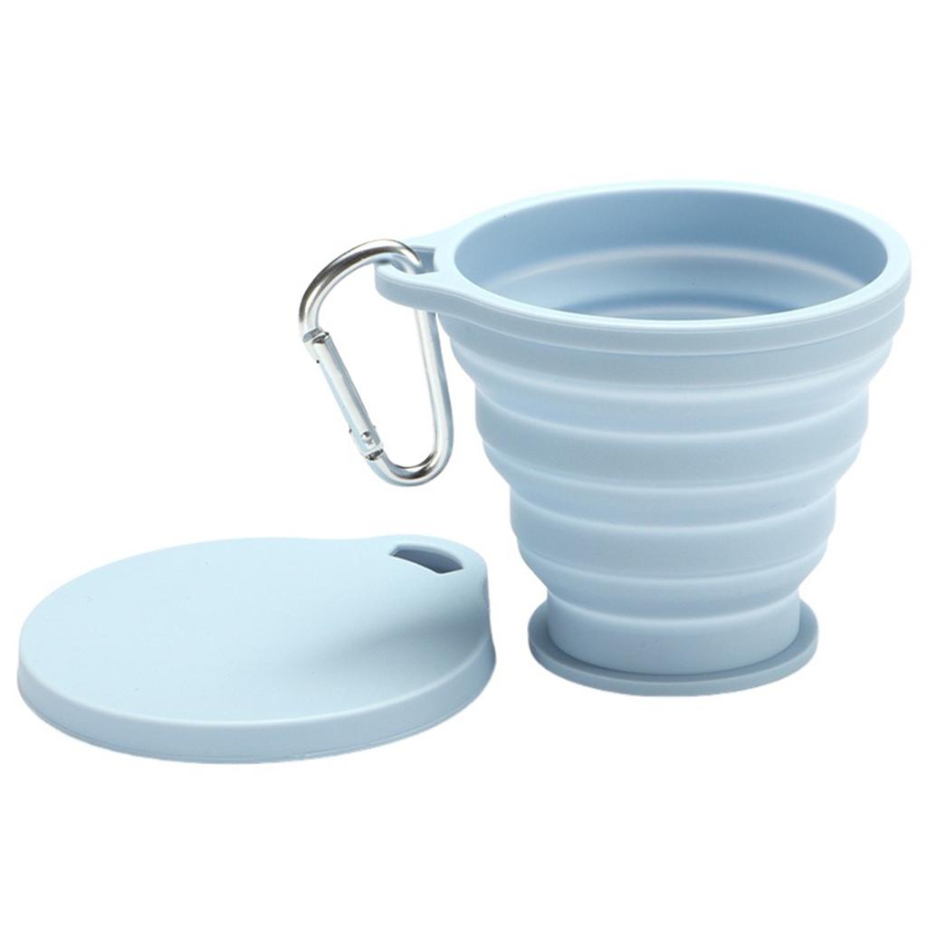 Collapsible Silicone Travel Cup Lightweight Leakproof Food-Grade Hiking Water Cup Non Bpa Reusable Portable Water Cup