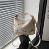 New Summer Fashion Casual Cherry Print Handbag Trendy Sweet Fashion Messenger Shoulder Bag