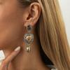 Vintage Metal Pendant Flower Earrings for Women Vacation Stages and Music Festivals Fashion Ethnic Daisy Drop Ear Jewelry Hot Sale Party Gift