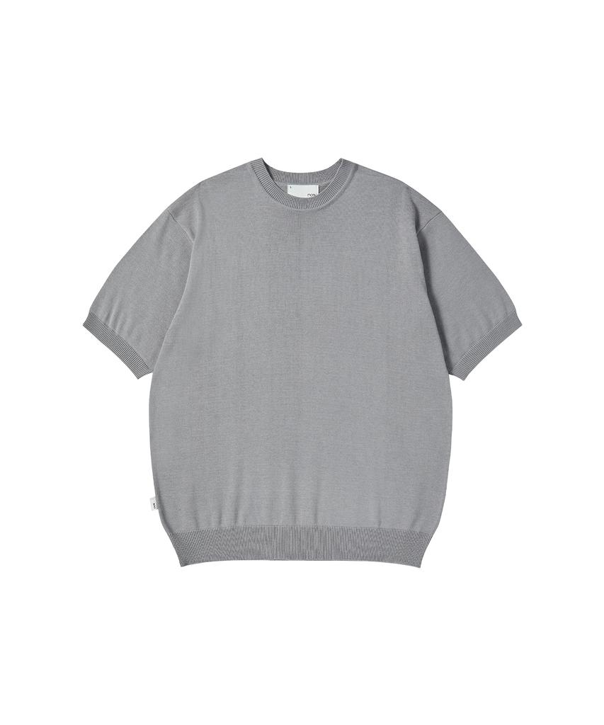 NOWANDTOMORROW Essential Half Knit [Gray]