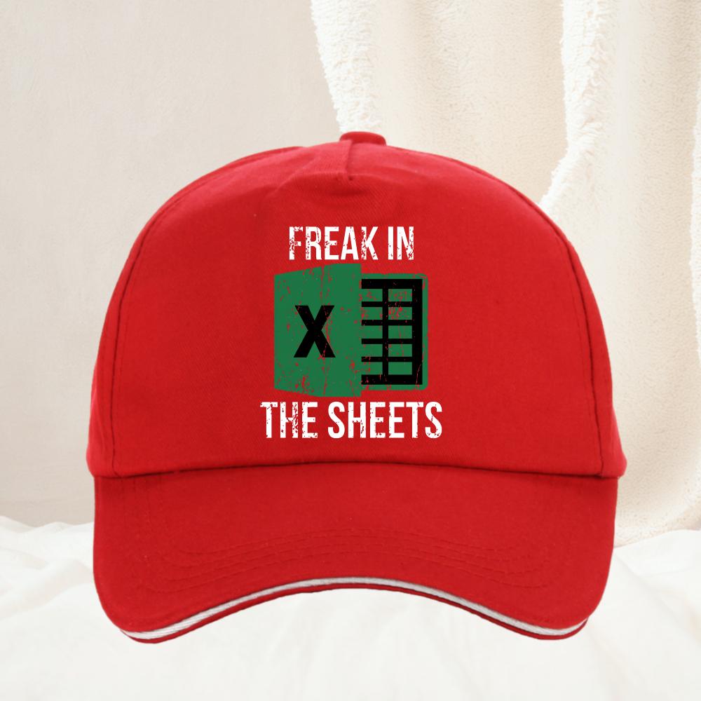 Freak in The Sheets Unisex and Women Soft Fashion hat Excel Spreadsheets Wfh Work From Home Accounting Baseball Cap Adjustable