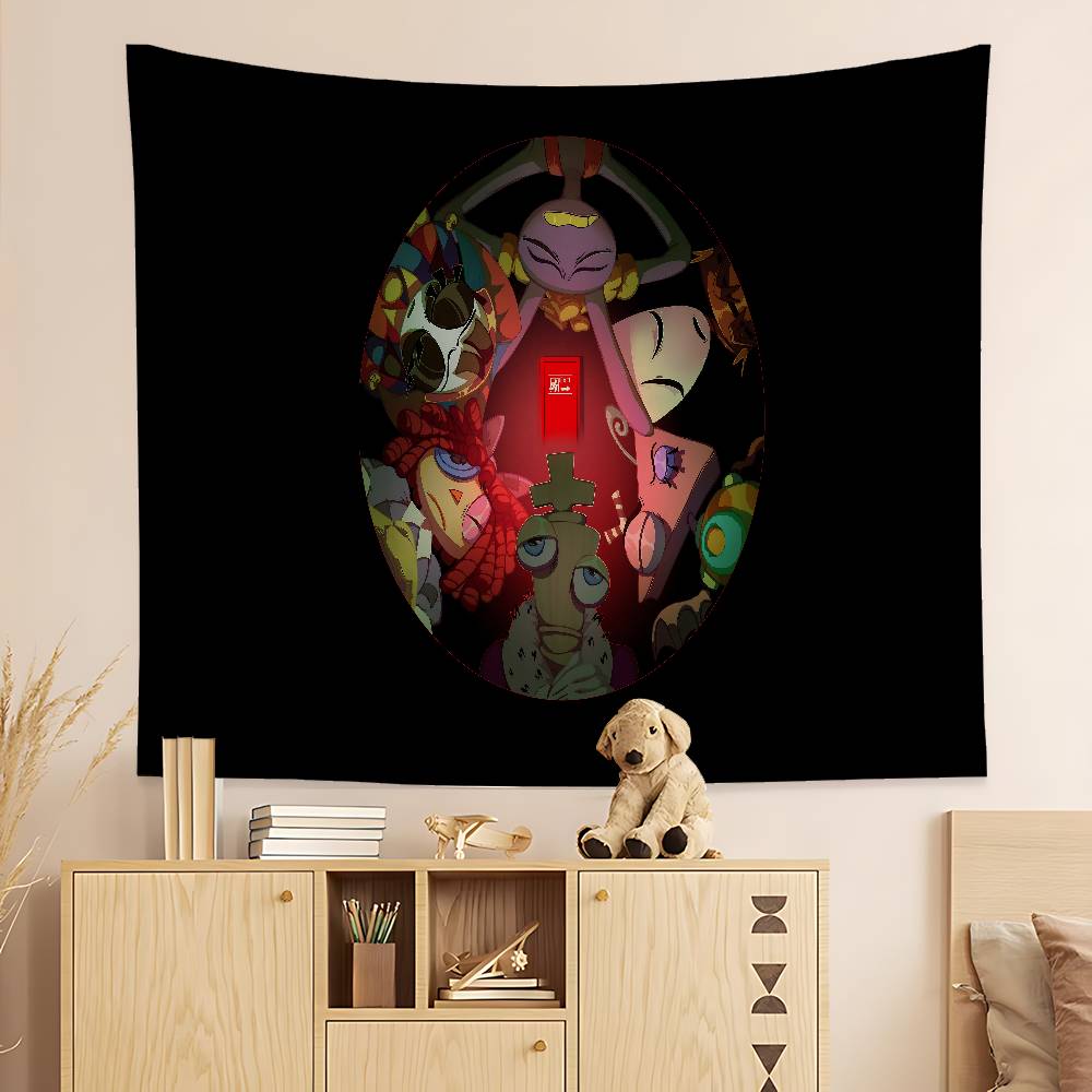 LE CIRCLE NUMÉRIQUE INCROYABLE Dessin Animé Tapisserie Colorée Accrochage Mural Hippie Fleur Tapis Muraux Décor de Dortoir Art Mural Décor