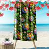 Colorful Daisy & Leaf Pattern Towel Beach Towel Quick-drying for Travel Outdoor Sports Jogging Beach and Swimming
