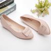 Small single shoes, high-quality soft leather, spring and autumn slope heels, women's fashion versatile work women's shoes, soft soles, flat soles,