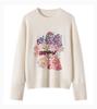Women’s Plus Size Age-Defying Embroidered Knit Pullover Sweater - Stylish and Flattering Design