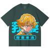 230 Gsm 100% Cotton Demon Slayer V100 Zenitsu Print Unisex Heavy Cotton T Shirt