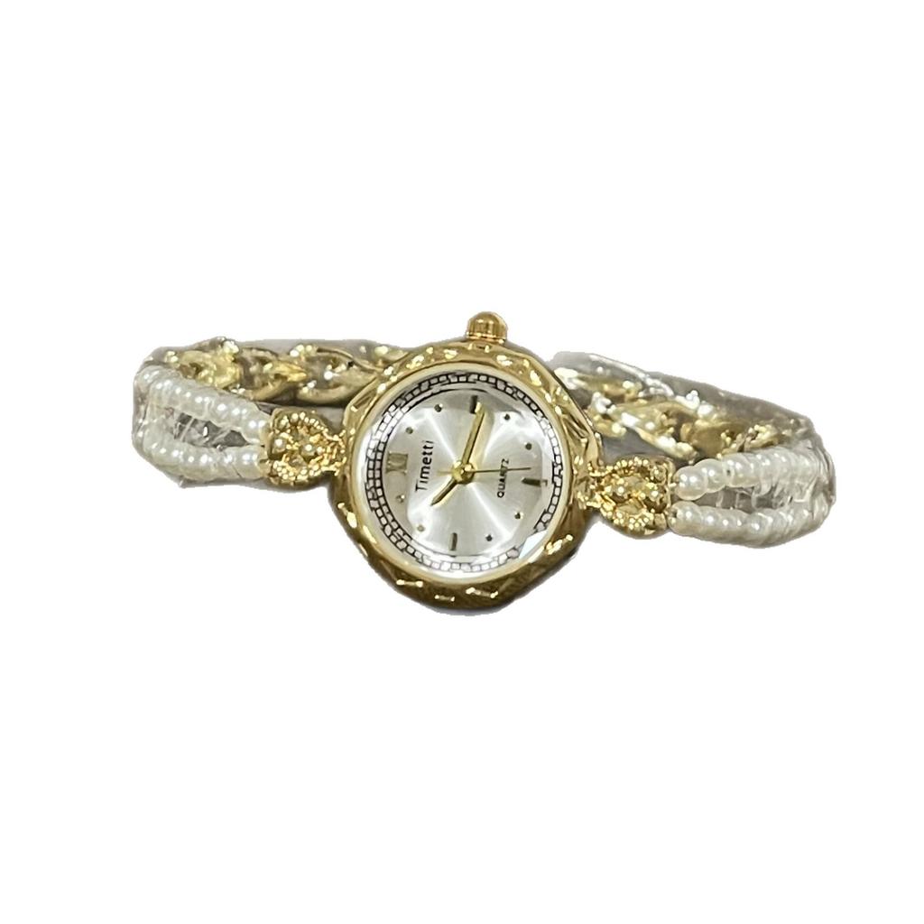 Small Light Luxury Exquisite Pearl Bracelet Watch Temperament Retro High Sense Versatile Fashion Watch Women