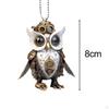 3 Pieces Car Mirror Decorations Animal Rear View Pendant ,Accessories Owl for