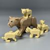 MOC Animali Blocchi da Costruzione Zoo della Foresta Tigre dai Denti a Sciabola Orso Alce Elefante Aquila Squalo Scimmia Leone Giocattolo Mini Mattoncino Regalo per Bambino S09