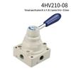 4HV210-0 Pneumatický ruční pákový ventil, 8cestný manuální ventil pro řízení vzduchu, Model K34R6-8/8D