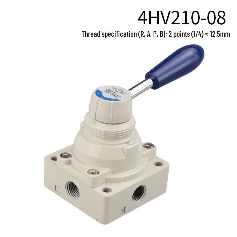 4HV210-0 Pneumatický ruční pákový ventil, 8cestný manuální ventil pro řízení vzduchu, Model K34R6-8/8D