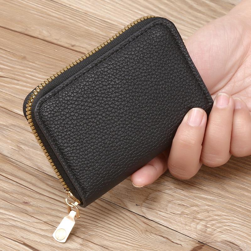 Stylish Large Capacity Multi-Card Slot Accordion Zipper Coin & Credit Card Holder for Advertising Promotion