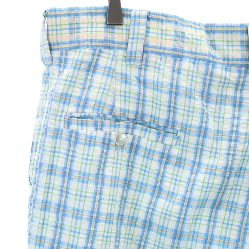 THOMSON 70s 80s Vintage Rocket Talon Check Pattern Long pants Seersucker Men's Used