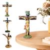 Catholic Realistic Crucifix with Anti-Fading Coating Realistic Jesus Chirst Cross for Church Chapels and Home Decoration