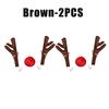 Christmas Car Decor Antler Hanging Ornaments and Sleigh Bells Reindeer & Tree Accessories for SUVs and Trucks