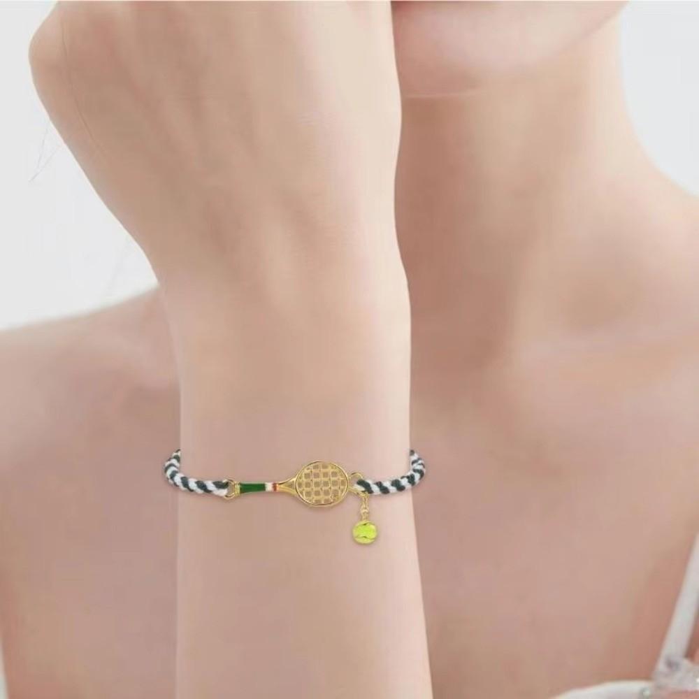 Handwoven Tennis Racket Bracelet Lightweight Design Couple Bracelet Handwoven Bracelet for Men