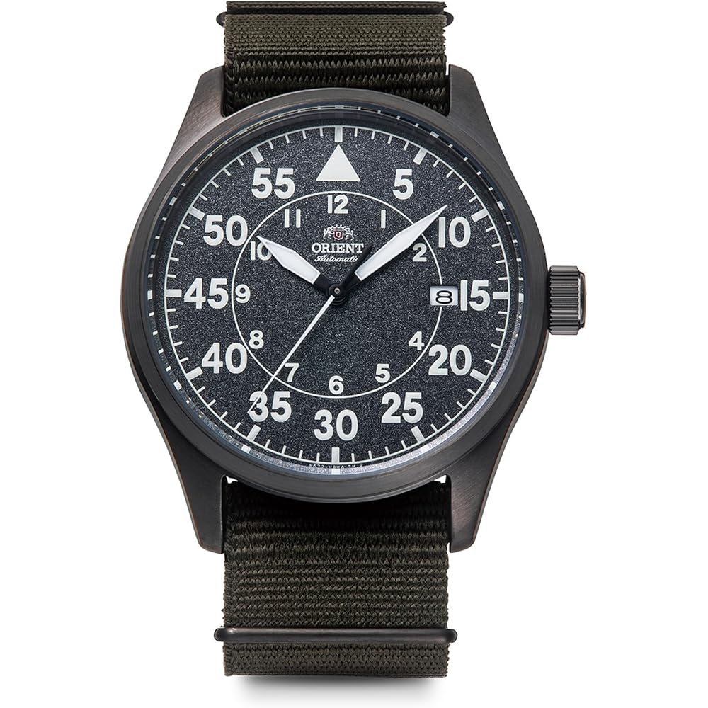 Automatyczny zegarek Orient, Mechaniczny lotniczy, z gwarancją producenta japońskiego, RN-AC0H02N, Męski, Ciemnoszary