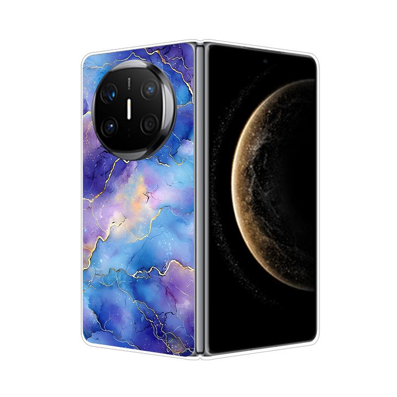 For HuaWei Mate X6 Case Marble Soft Hard PC Shell Back Cover For HuaWei Mate X3 X5 X6 X2 Full Coverage Phone Shell MateX6 Capa