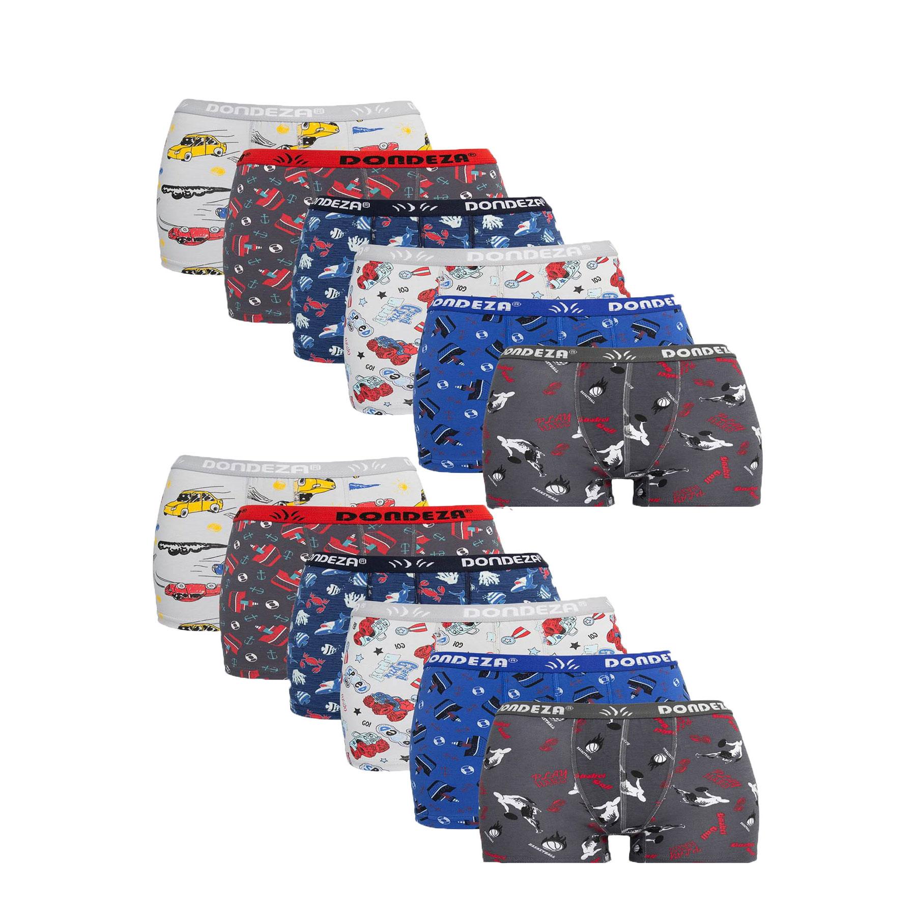 

Dondeza 12 Boys Трусы-боксеры с разноцветными узорами Детские трусы-боксеры