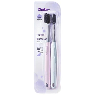 Shuke Charcoal Soft Bristle Toothbrush (2-Pack)