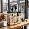 Bohemian Geometric Pattern Tote Bag Large Daily Shoulder Handbag for Women Casual Outdoor Shopping Carry Bag
