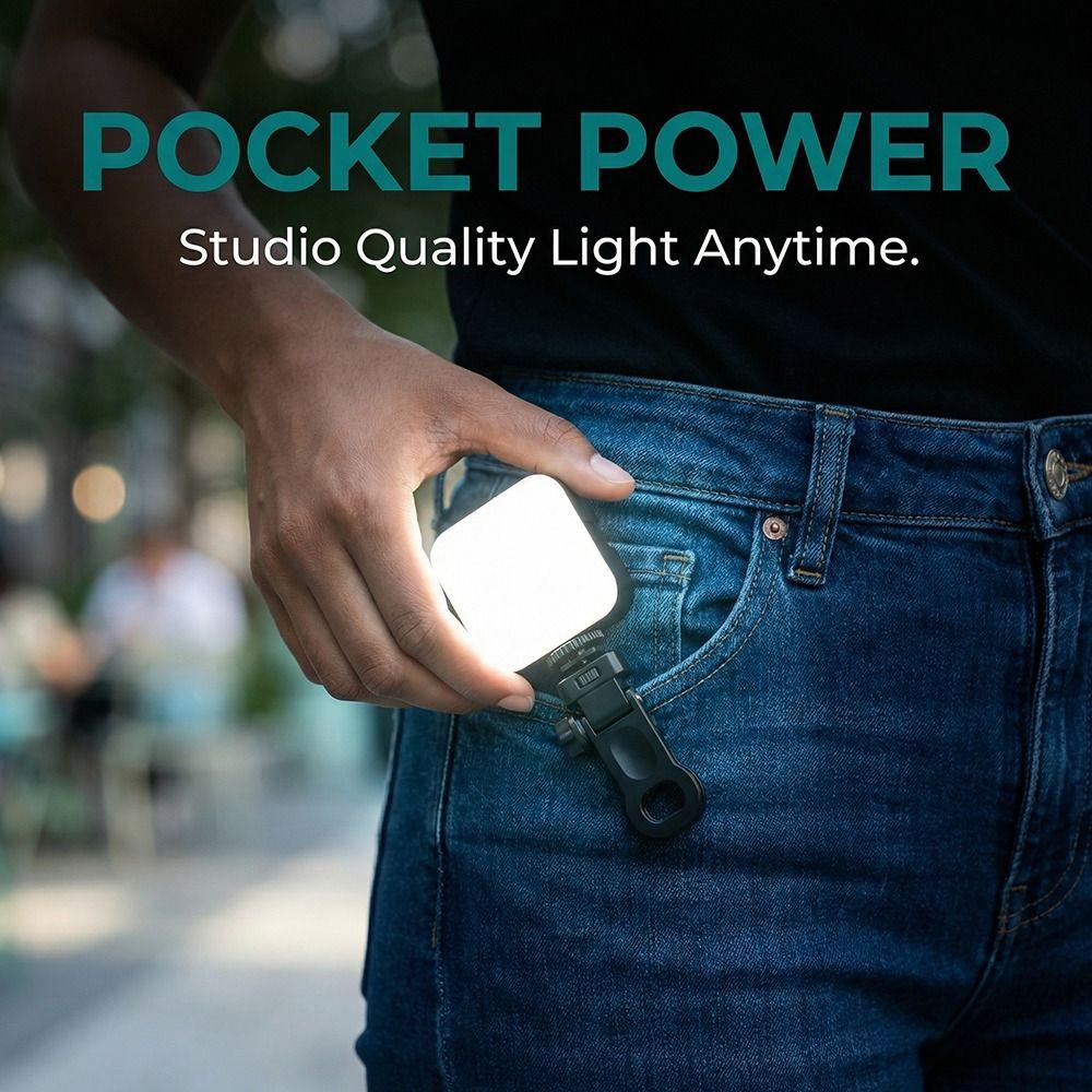 Mini RGB Fill-in Light USB Charging Dimmable Photography Lamp 6000K Portable LED Video Light for Canon/Nikon/Sony Mobile Phone