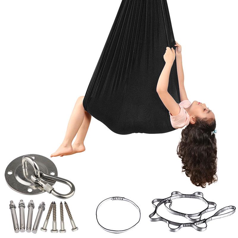 Elastic Sensory Hammock Chair for Kids - Indoor/Outdoor Swing with Accessories