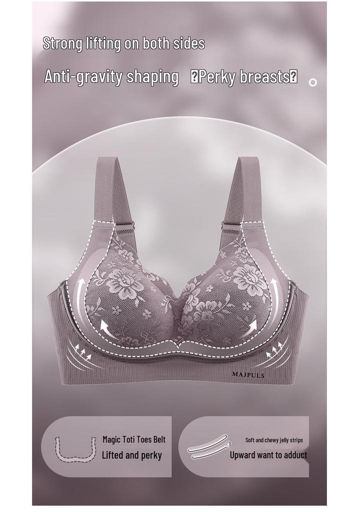 2026 Seamless Lift Push-up Bra - No Underwire, Armpit Fat Collection, Reduces Appearance of Large Breasts for Women