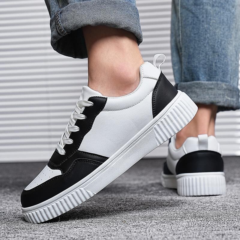 Men Skateboard Shoes Women White Sport Shoes Couple Black Wide Palm Shoes Large Size Sneakers